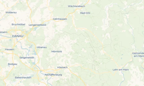 Regenradar Vorschaubild - Aktuelle Niederschläge in Großlaudenbach und Umgebung