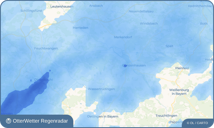 OtterWetter Regenradar-Widget Großlellenfeld