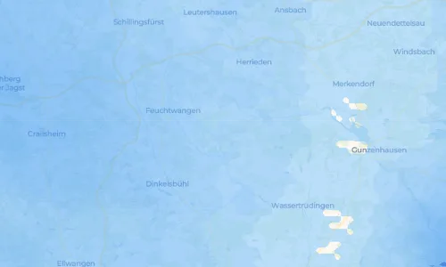 Regenradar Vorschaubild - Aktuelle Niederschläge in Großohrenbronn und Umgebung