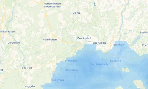 Regenradar Großseeham: aktuelle Niederschläge in Großseeham und Umgebung, Stand 24. Oktober 2026 um 2:00 Uhr