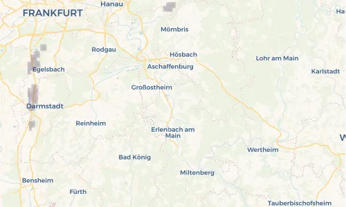Regenradar Vorschaubild - Aktuelle Niederschläge in Großwallstadt und Umgebung
