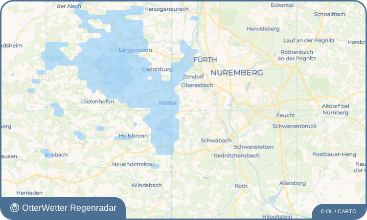 OtterWetter Regenradar-Widget Großweismannsdorf