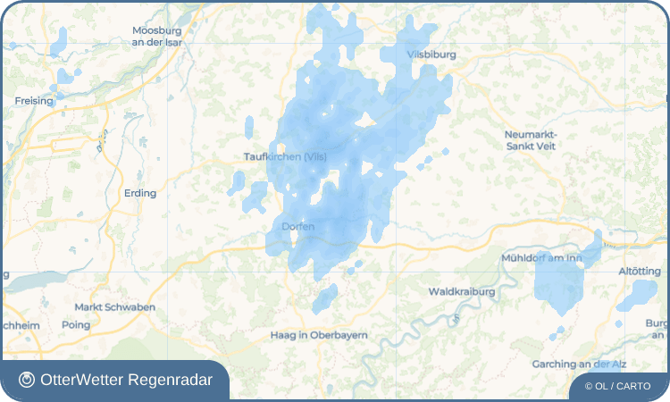 Wetter-Widget-Vorschau mit Vorhersagedaten für Grüntegernbach