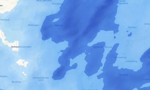 Regenradar Vorschaubild - Aktuelle Niederschläge in Grunertshofen und Umgebung