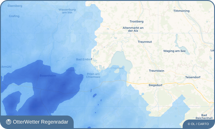 OtterWetter Regenradar-Widget Gstadt am Chiemsee