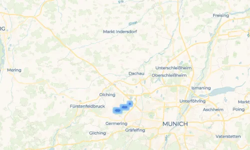 Regenradar Vorschaubild - Aktuelle Niederschläge in Günding und Umgebung