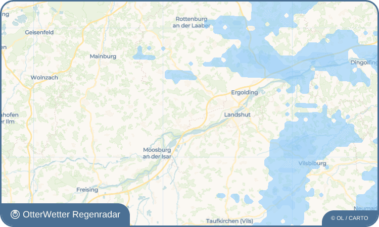 OtterWetter Regenradar-Widget Gündlkofen