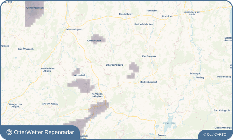 OtterWetter Regenradar-Widget Günzach