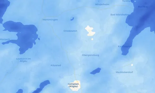 Regenradar Vorschaubild - Aktuelle Niederschläge in Günzegg und Umgebung