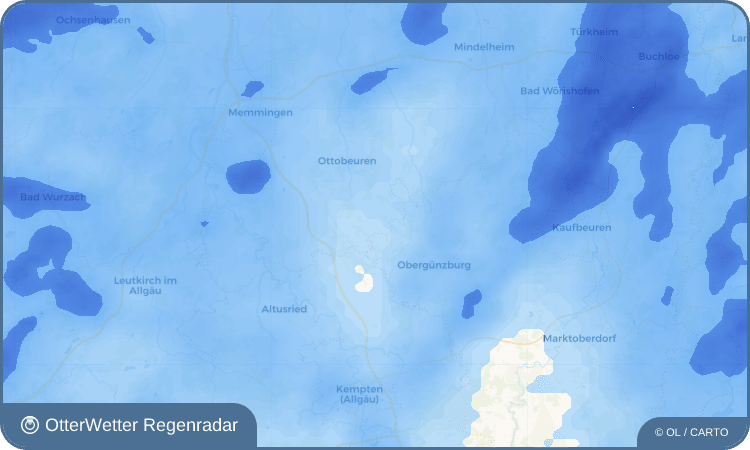 OtterWetter Regenradar-Widget Günzegg