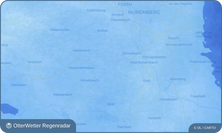 OtterWetter Regenradar-Widget Günzersreuth