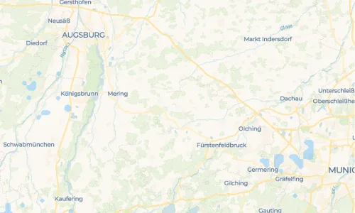 Regenradar-Vorschau: aktuelle Niederschläge in Günzlhofen und Umgebung