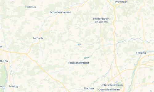 Regenradar Vorschaubild - Aktuelle Niederschläge in Gumpmühle und Umgebung