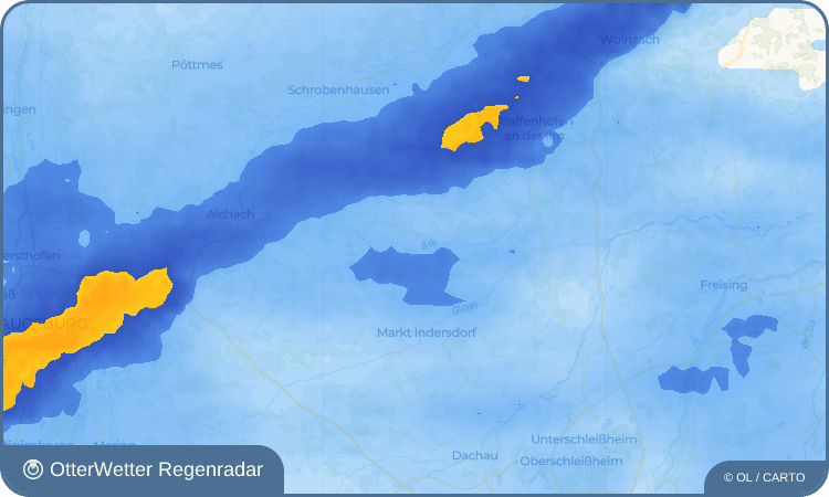 OtterWetter Regenradar-Widget Gumpmühle
