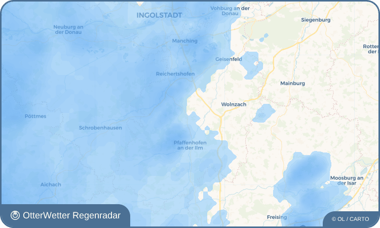 Widget-Vorschau für Gundamsried Wetter-Widget-Vorschau mit Vorhersagedaten für Gundamsried