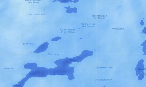 Regenradar Vorschaubild - Aktuelle Niederschläge in Gundremmingen und Umgebung