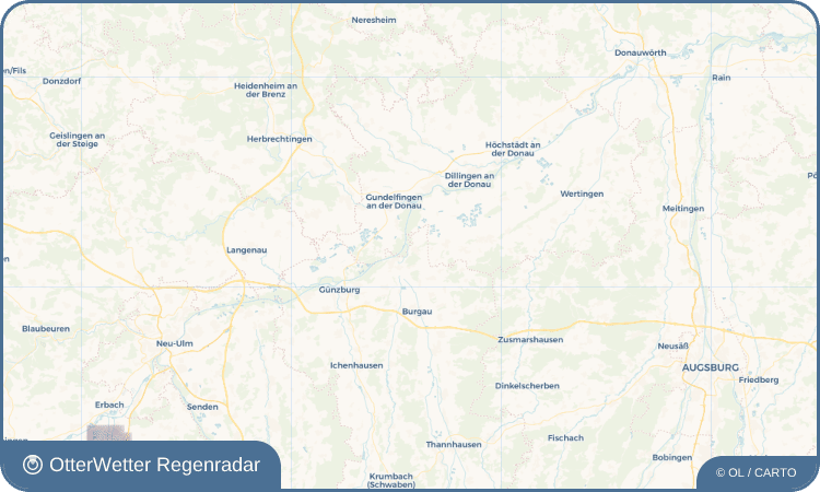 Wetter-Widget-Vorschau mit Vorhersagedaten für Gundremmingen