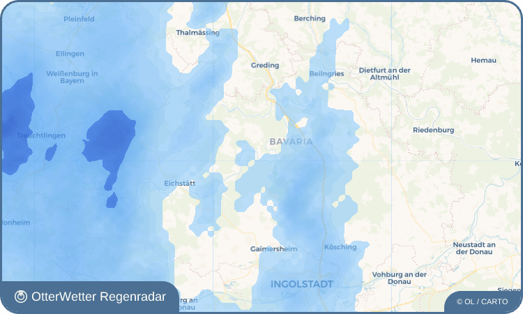OtterWetter Regenradar-Widget Gungolding