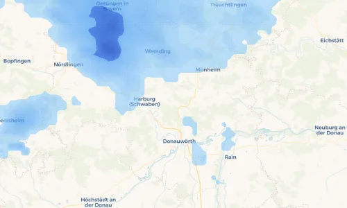 Regenradar Vorschaubild - Aktuelle Niederschläge in Gunzenheim und Umgebung
