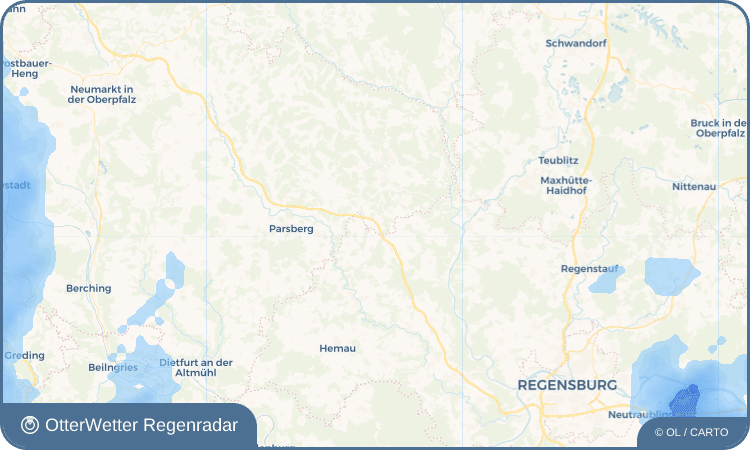 OtterWetter Regenradar-Widget Gunzenhof