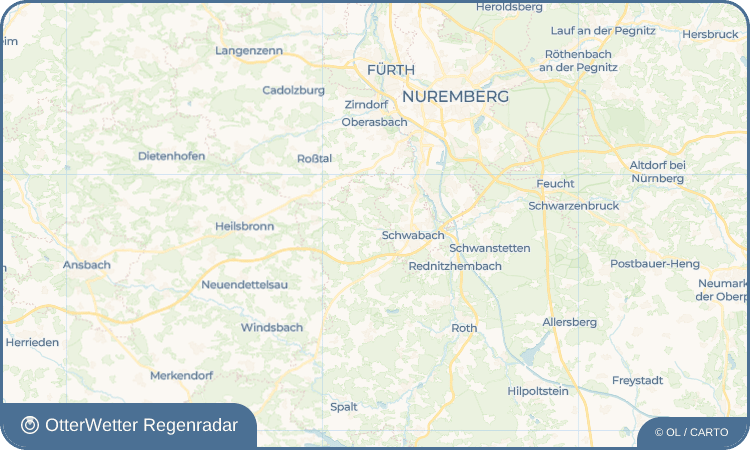 OtterWetter Regenradar-Widget Gustenfelden