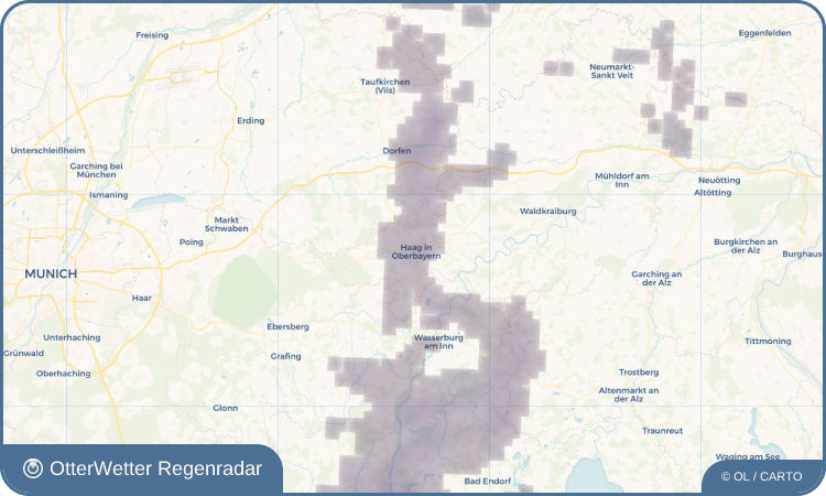 OtterWetter Regenradar-Widget Haag in Oberbayern