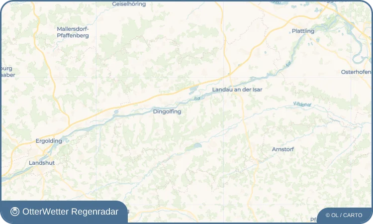 Wetter-Widget-Vorschau mit Vorhersagedaten für Hackerskofen