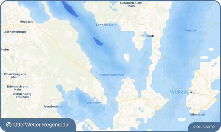 OtterWetter Regenradar-Widget Hafenlohr