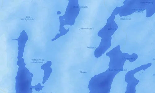 Regenradar Vorschaubild - Aktuelle Niederschläge in Hafenpreppach und Umgebung