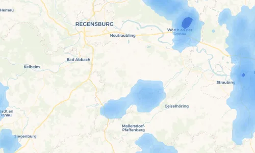 Regenradar Vorschaubild - Aktuelle Niederschläge in Hagelstadt und Umgebung