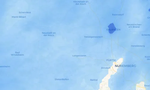 Regenradar Vorschaubild - Aktuelle Niederschläge in Hagenbüchach und Umgebung