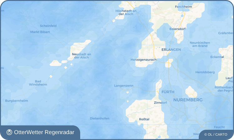OtterWetter Regenradar-Widget Hagenbüchach