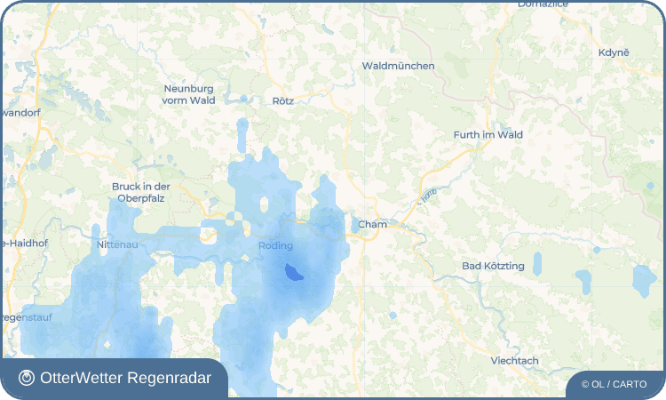 OtterWetter Regenradar-Widget Haid bei Pitzling