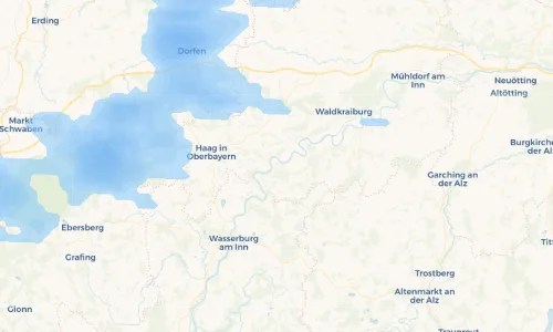 Regenradar Vorschaubild - Aktuelle Niederschläge in Haiden und Umgebung