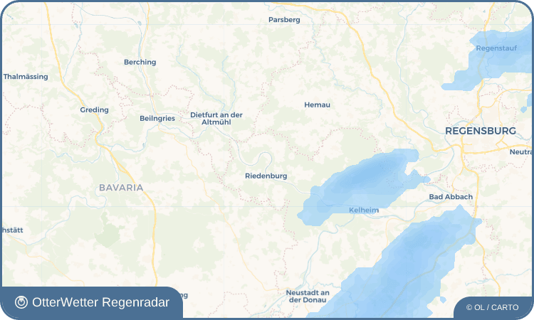 OtterWetter Regenradar-Widget Haidhof