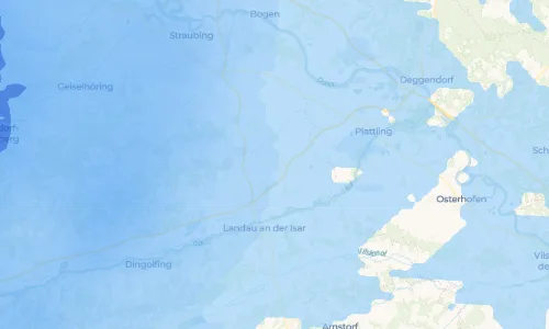 Regenradar Vorschaubild - Aktuelle Niederschläge in Haidlfing und Umgebung