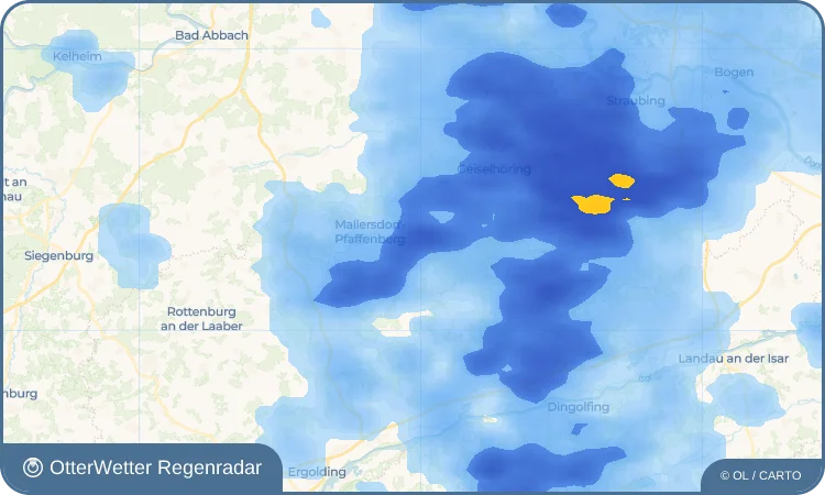 Wetter-Widget-Vorschau mit Vorhersagedaten für Haimelkofen