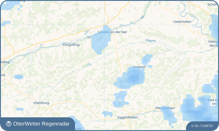 OtterWetter Regenradar-Widget Haingersdorf