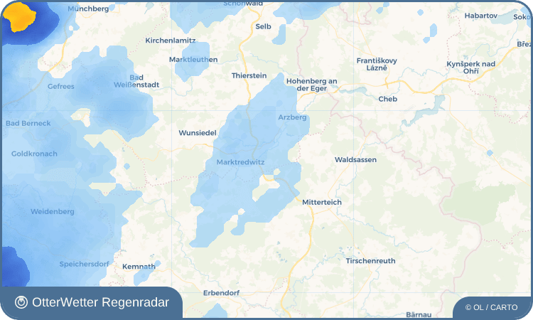 Wetter-Widget-Vorschau mit Vorhersagedaten für Haingrün