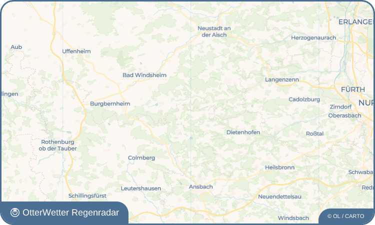 OtterWetter Regenradar-Widget Hainklingen