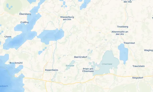 Regenradar Vorschaubild - Aktuelle Niederschläge in Halfing und Umgebung