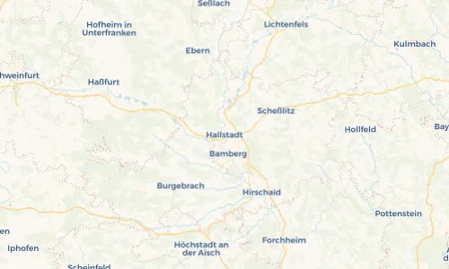 Regenradar Vorschaubild - Aktuelle Niederschläge in Hallstadt und Umgebung
