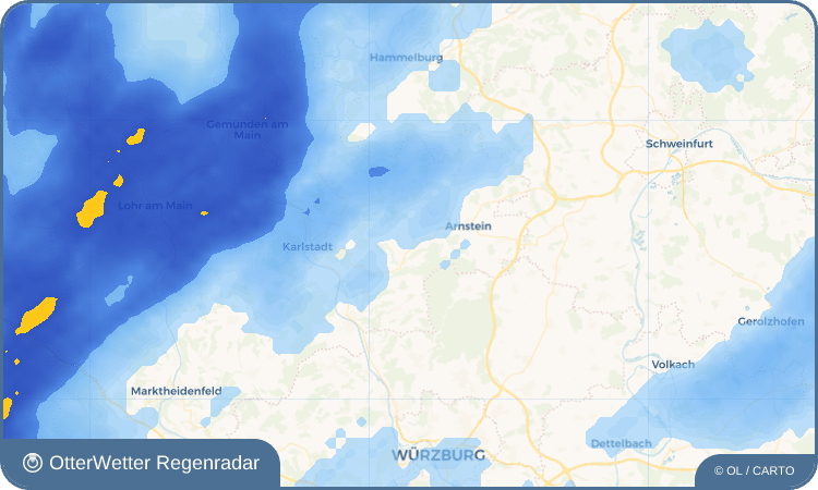 Wetter-Widget-Vorschau mit Vorhersagedaten für Halsheim