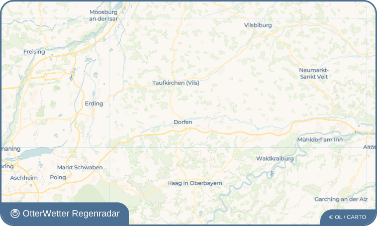 OtterWetter Regenradar-Widget Hampersdorf