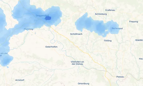 Regenradar Vorschaubild - Aktuelle Niederschläge in Handlab und Umgebung