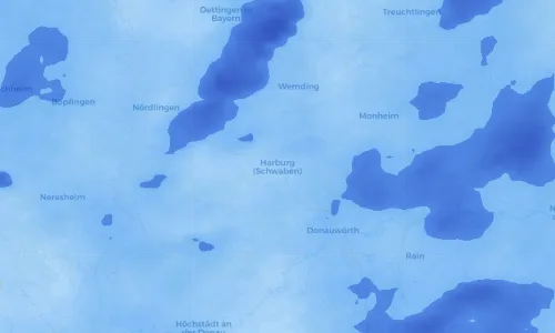 Regenradar Vorschaubild - Aktuelle Niederschläge in Harburg (Schwaben) und Umgebung