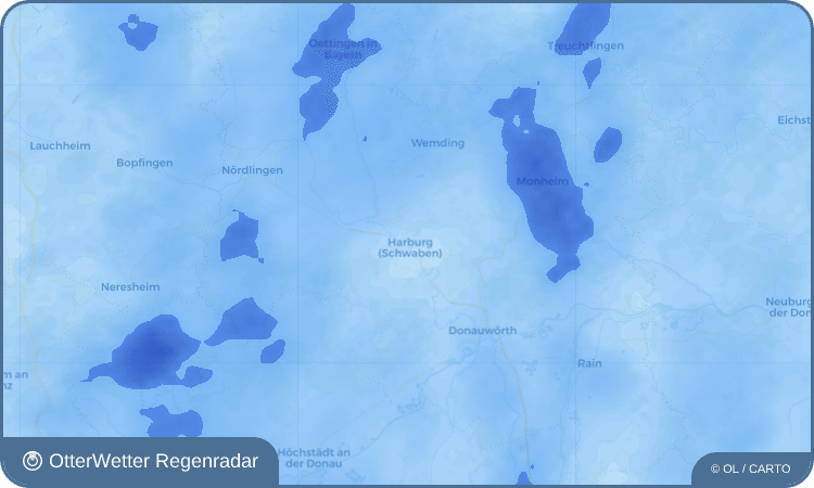 OtterWetter Regenradar-Widget Harburg (Schwaben)