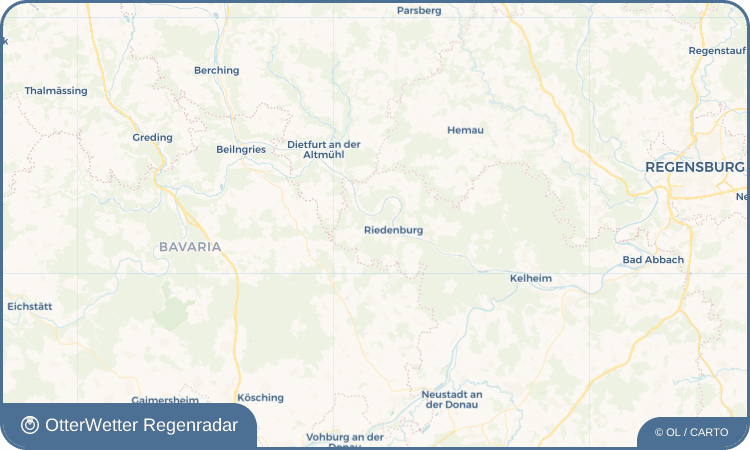 OtterWetter Regenradar-Widget Harlanden