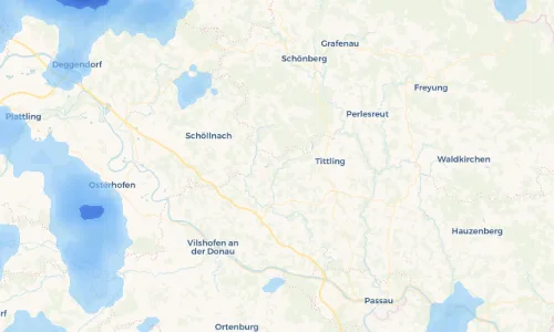 Regenradar Vorschaubild - Aktuelle Niederschläge in Harmering und Umgebung