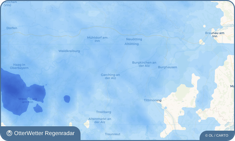 OtterWetter Regenradar-Widget Hart an der Alz